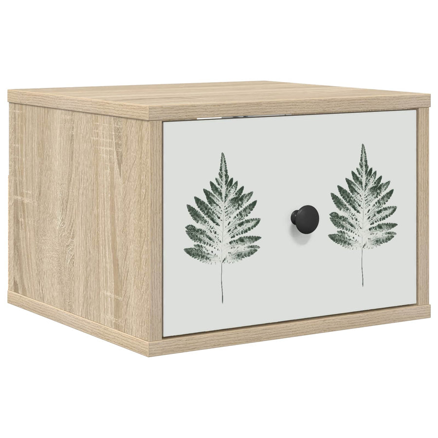 Wandkastje HANAU Sonoma Eiken 36 x 33 x 25 cm Bewerkt hout