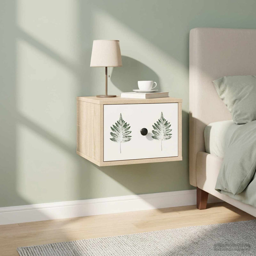 Wandkastje HANAU 2 st Sonoma Eiken 36 x 33 x 25 cm Bewerkt hout