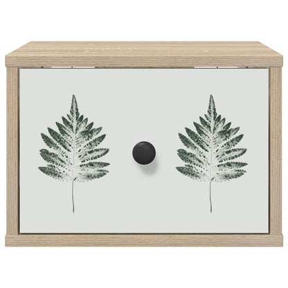 Wandkastje HANAU 2 st Sonoma Eiken 36 x 33 x 25 cm Bewerkt hout