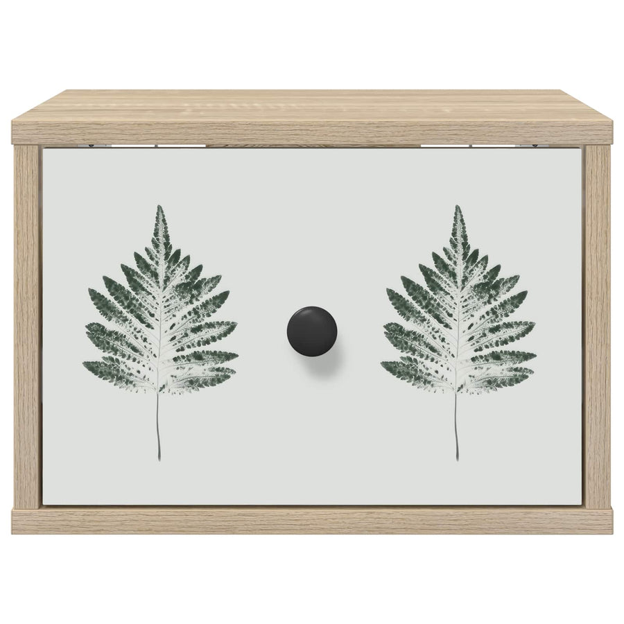Wandkastje HANAU 2 st Sonoma Eiken 36 x 33 x 25 cm Bewerkt hout