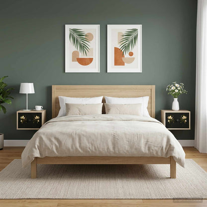 Wandkastje BREMEN 2 st Sonoma Eiken 36 x 33 x 25 cm