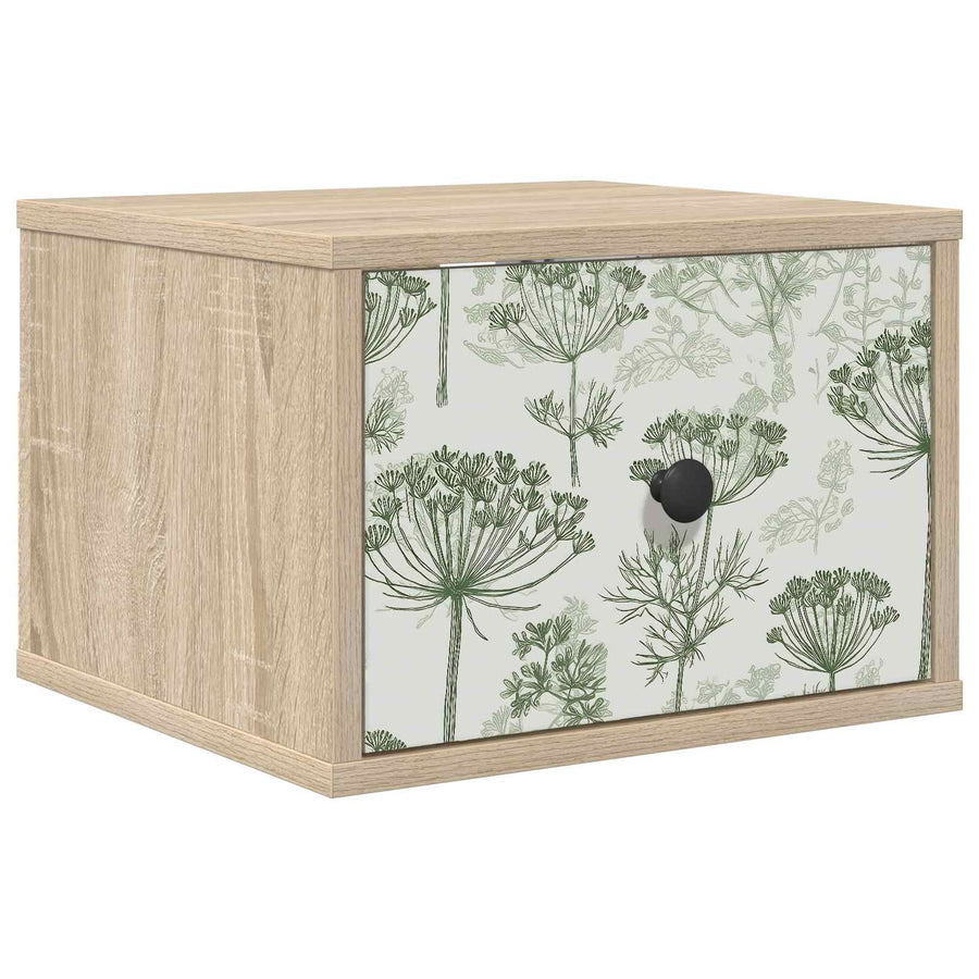 Wandkastje GOTHA Sonoma Eiken 36 x 33 x 25 cm Bewerkt hout