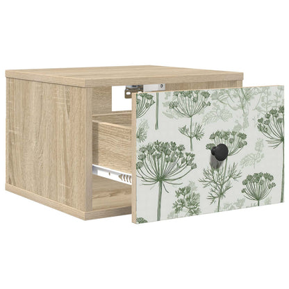 Wandkastje GOTHA Sonoma Eiken 36 x 33 x 25 cm Bewerkt hout