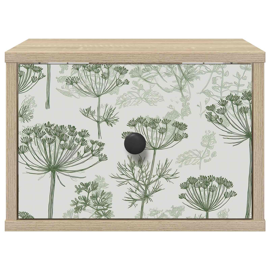 Wandkastje GOTHA 2 st Sonoma Eiken 36 x 33 x 25 cm Bewerkt hout