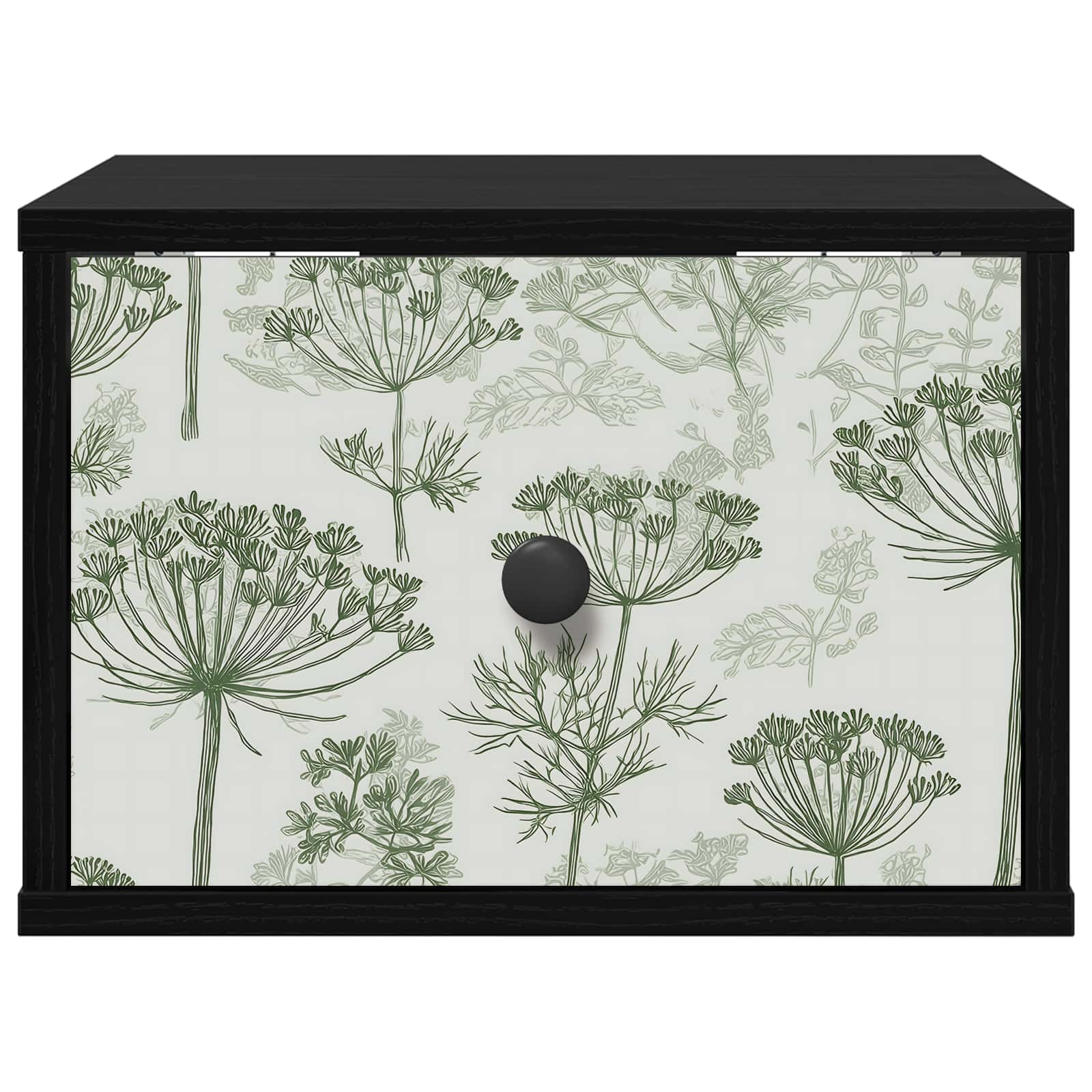 Wandkastje GOTHA 2 st Zwart eiken 36 x 33 x 25 cm Bewerkt hout