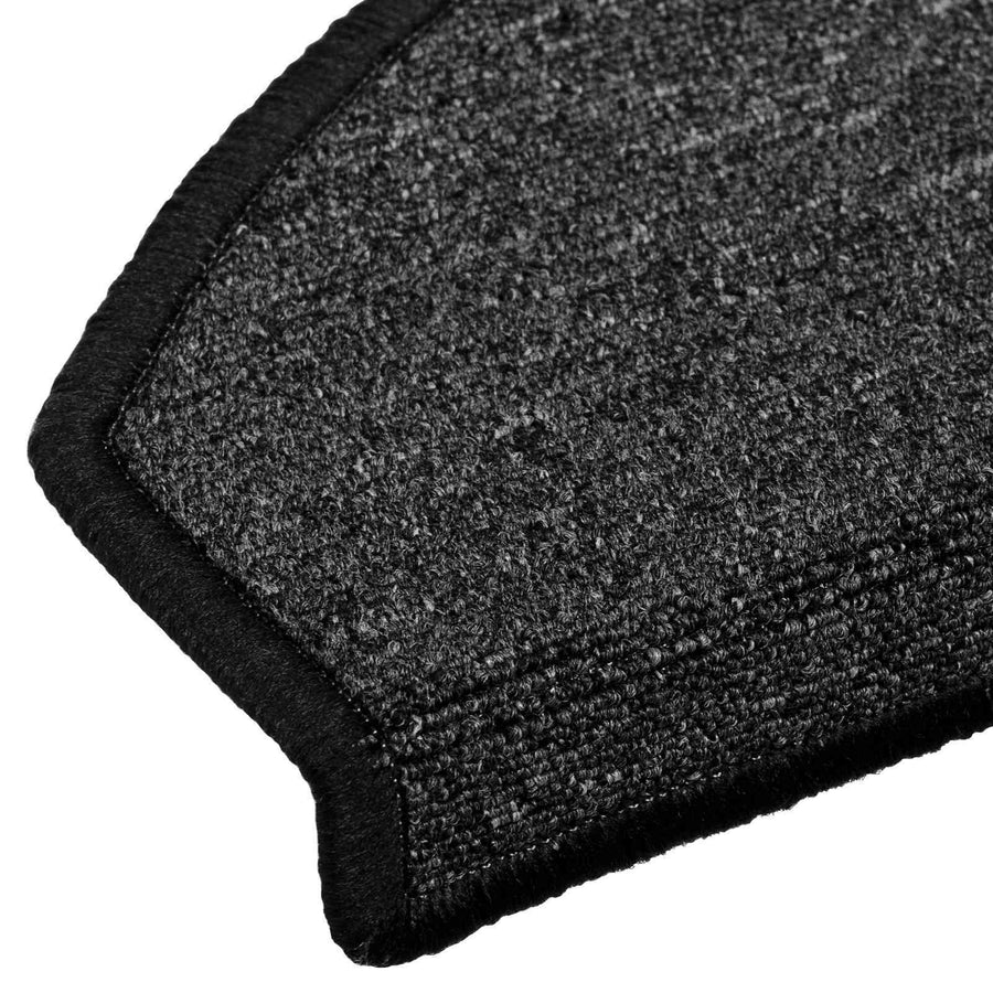 Zelfklevende Trapmatten 15 pcs Antracietkleurig Vilt - 100% PP
