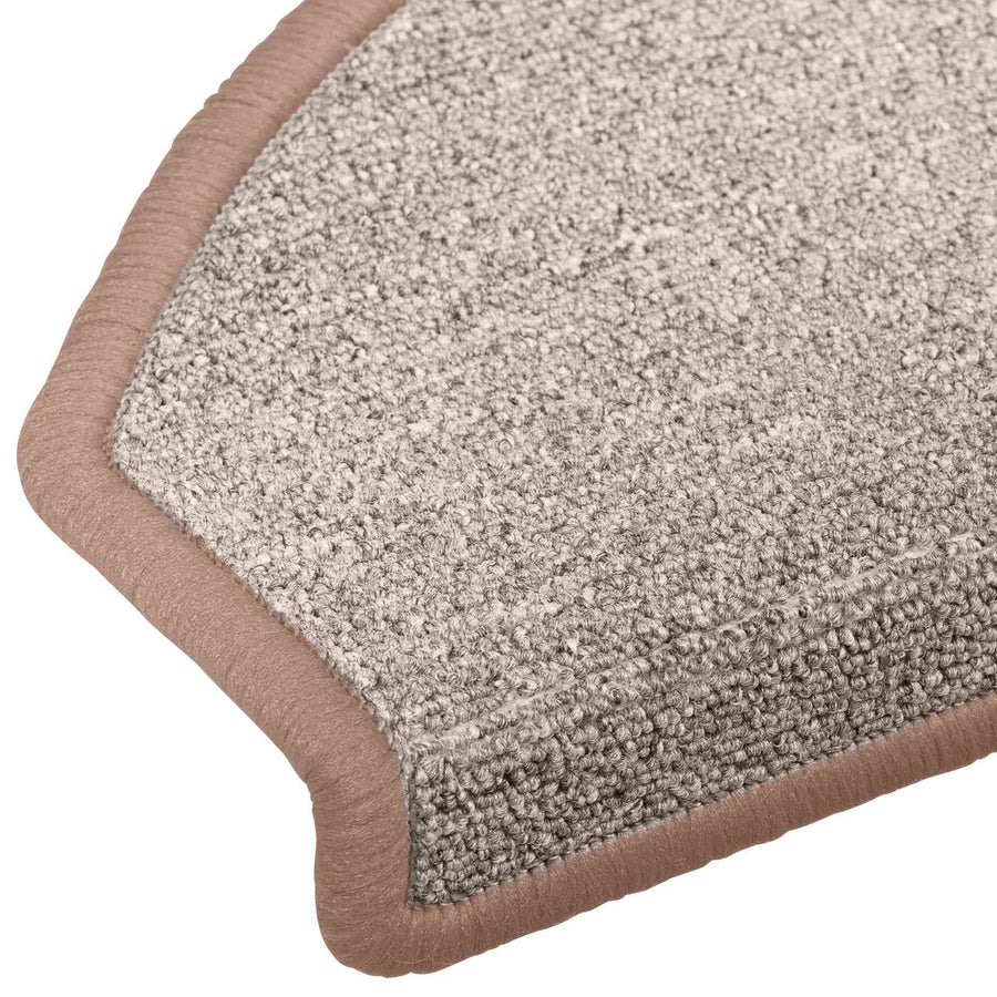 Zelfklevende Trapmatten 15 pcs Licht Bruin 80 x 24,5 x 3,5 cm