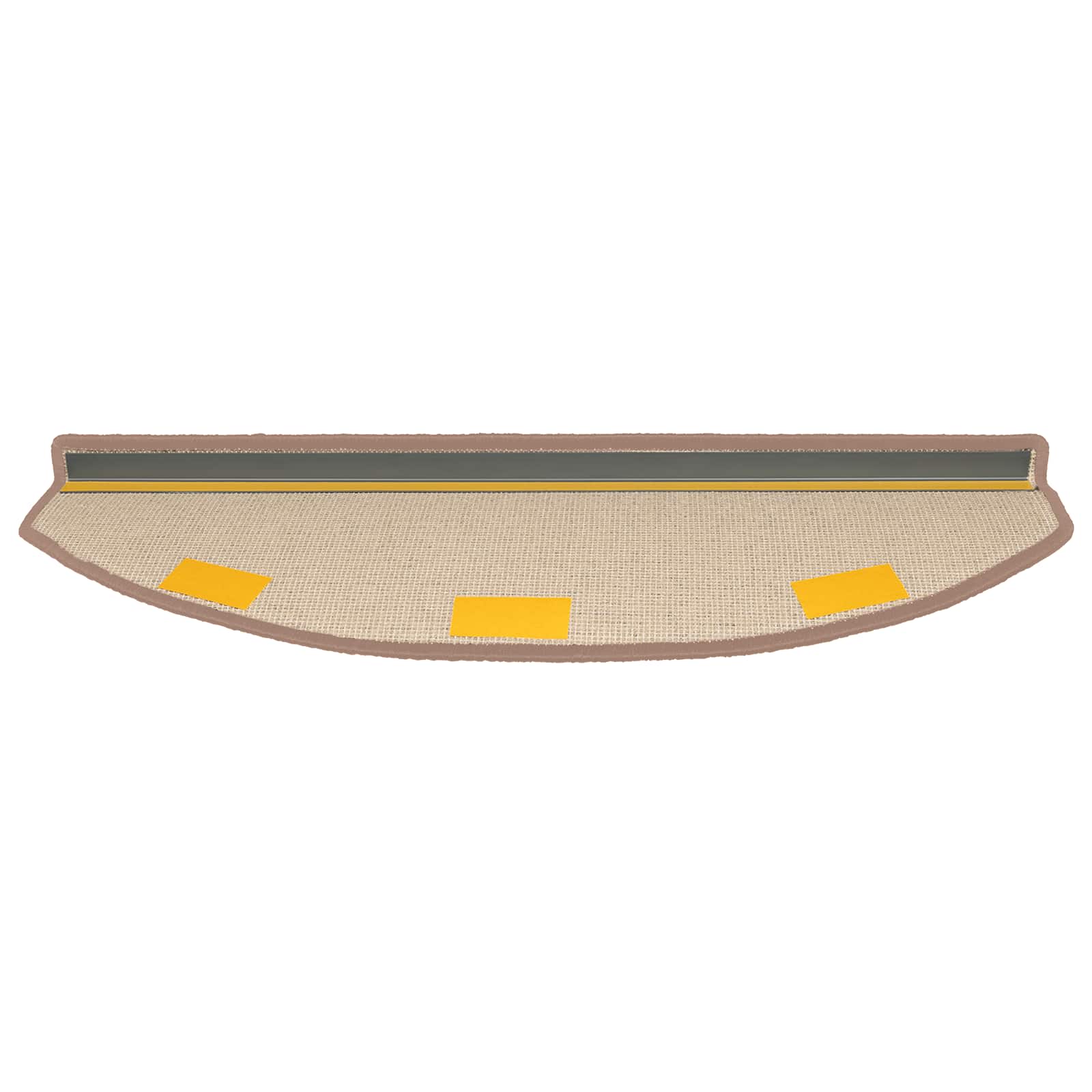 Zelfklevende Trapmatten 15 pcs Licht Bruin 80 x 24,5 x 3,5 cm