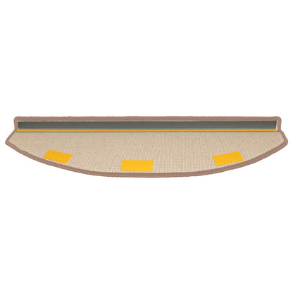 Zelfklevende Trapmatten 15 pcs Licht Bruin 80 x 24,5 x 3,5 cm
