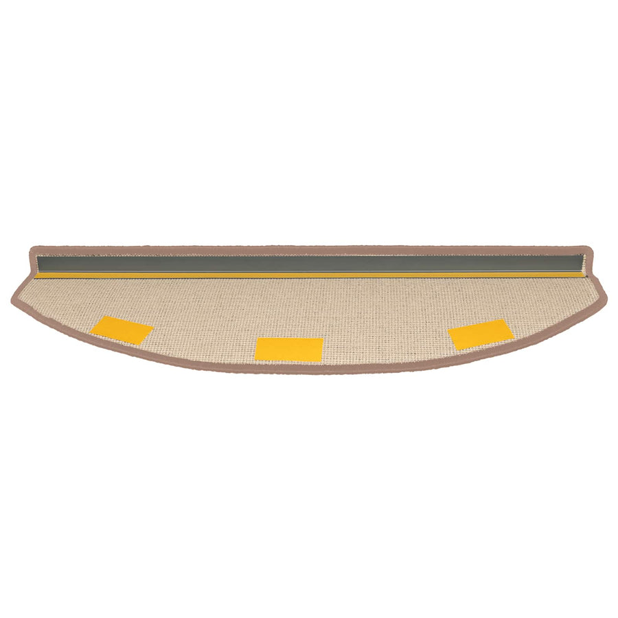 Zelfklevende Trapmatten 15 pcs Licht Bruin 80 x 24,5 x 3,5 cm