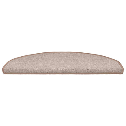 Zelfklevende Trapmatten 15 pcs Licht Bruin 80 x 24,5 x 3,5 cm