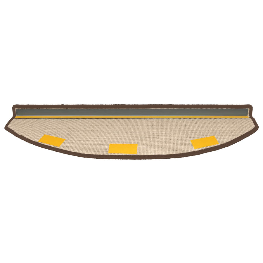 Zelfklevende Trapmatten 15 pcs Koffiebruin 80 x 24,5 x 3,5 cm