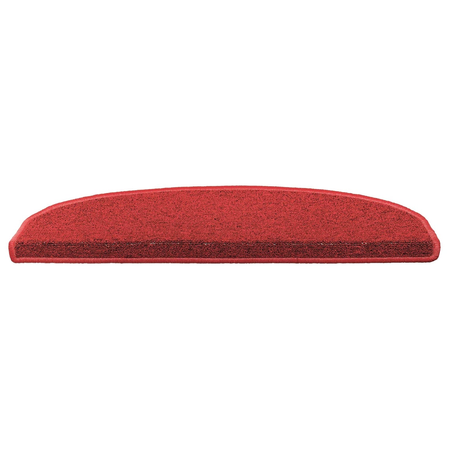 Zelfklevende Trapmatten Halfrond 15 pcs Rood 80 x 24,5 x 3,5 cm