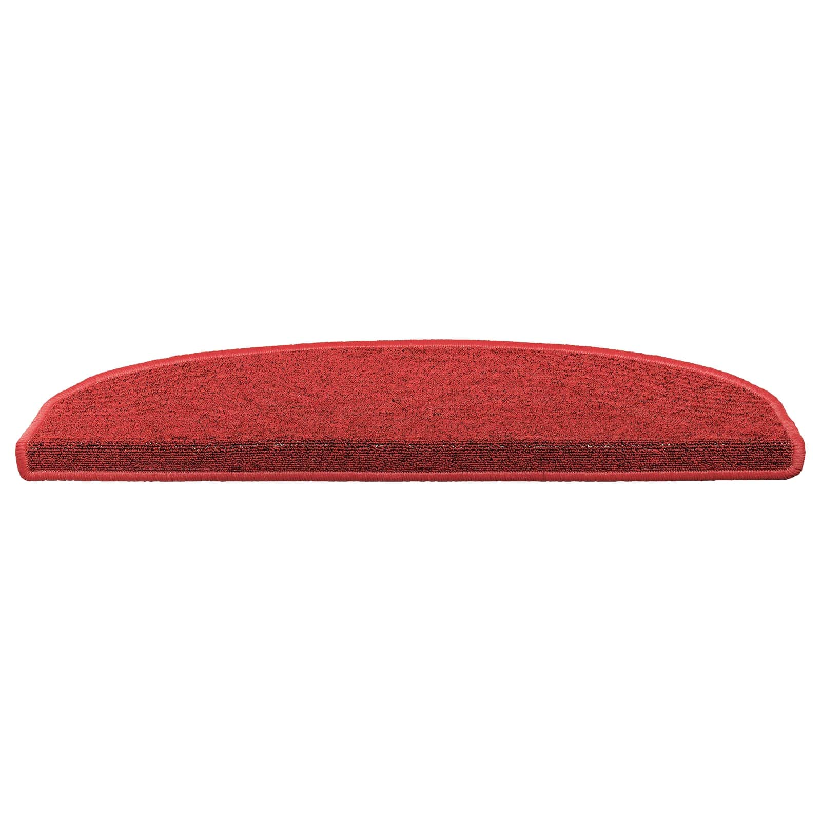 Zelfklevende Trapmatten Halfrond 15 pcs Rood 80 x 24,5 x 3,5 cm