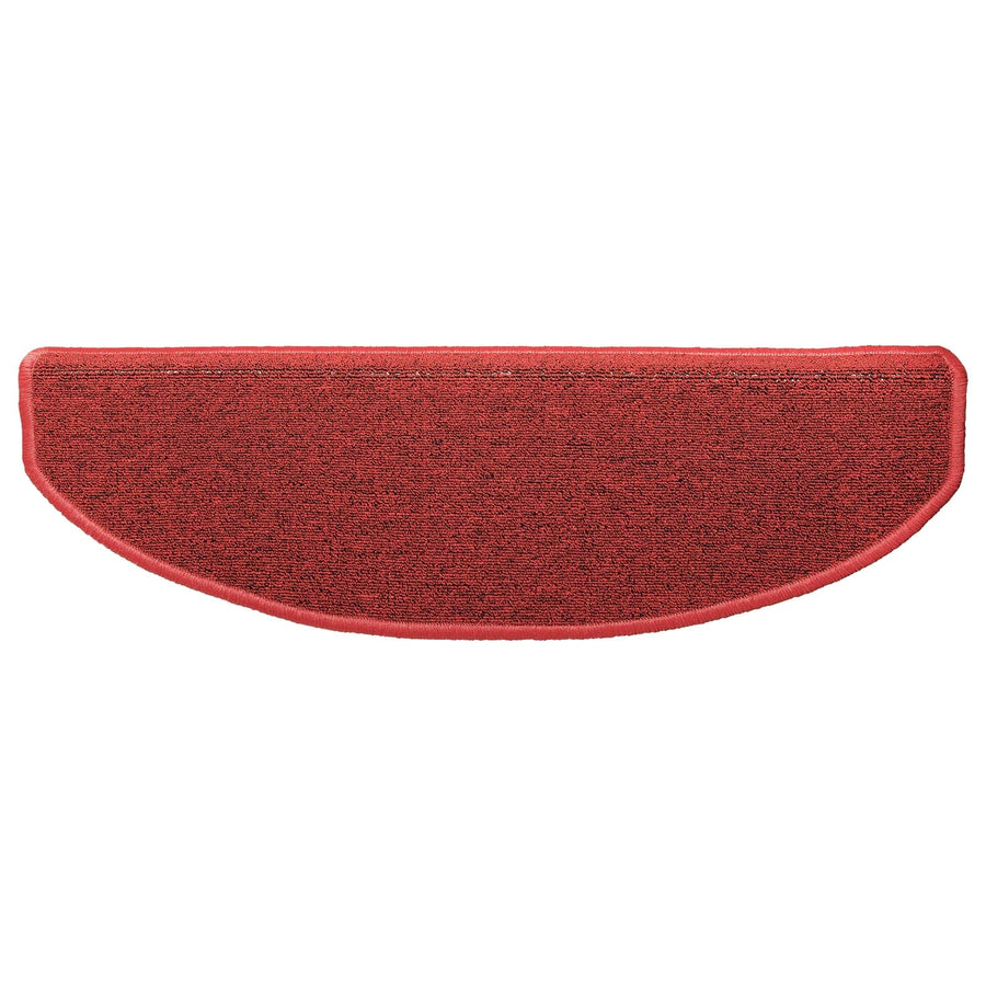 Zelfklevende Trapmatten Halfrond 15 pcs Rood 80 x 24,5 x 3,5 cm