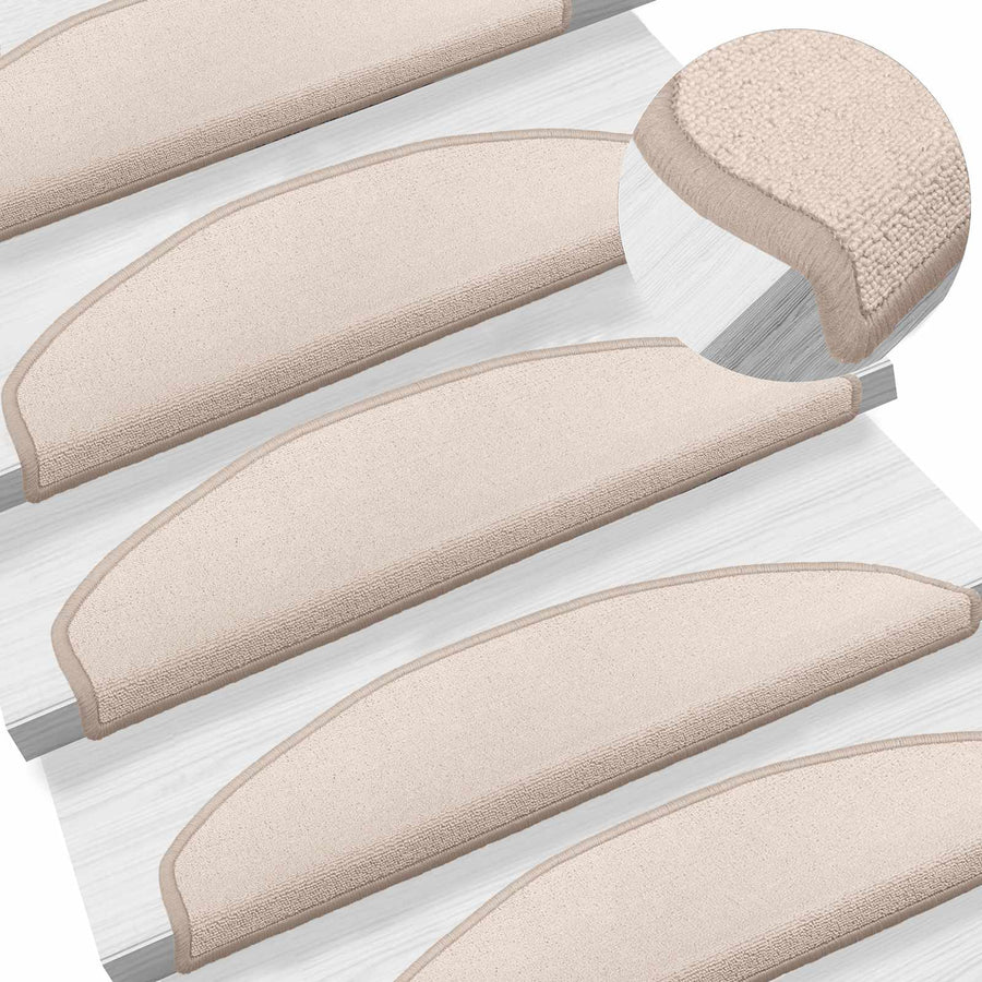 Zelfklevende Trapmatten 15 pcs Taupe 80 x 24,5 x 3,5 cm