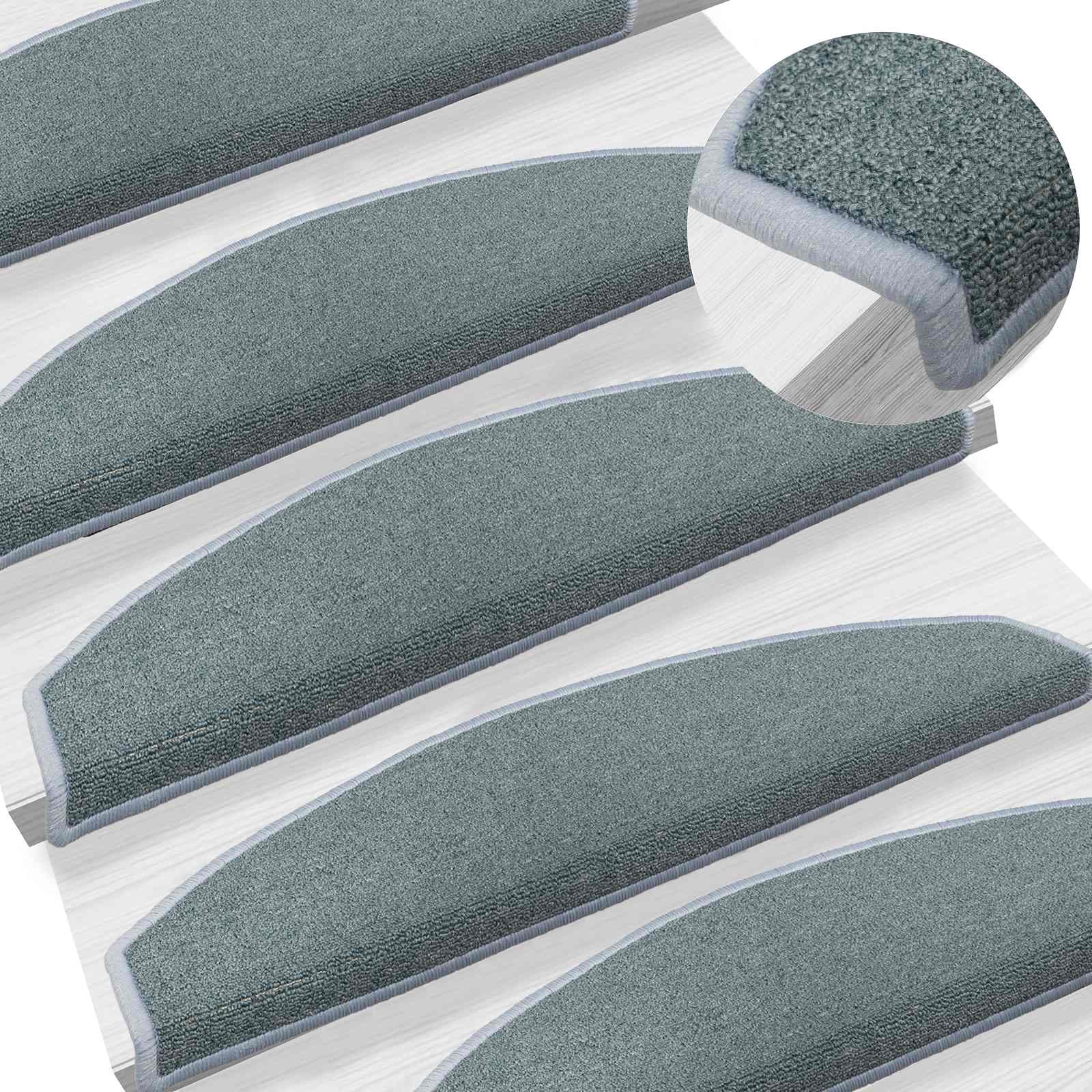 Zelfklevende Trapmatten 15 pcs Zee blauw 80 x 24,5 x 3,5 cm