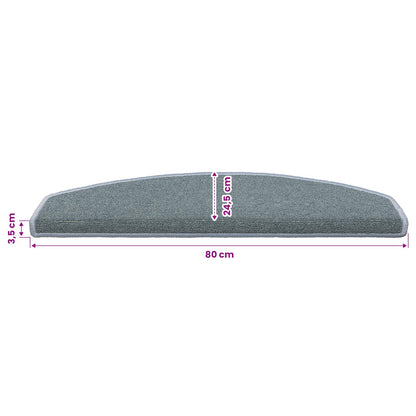 Zelfklevende Trapmatten 15 pcs Zee blauw 80 x 24,5 x 3,5 cm