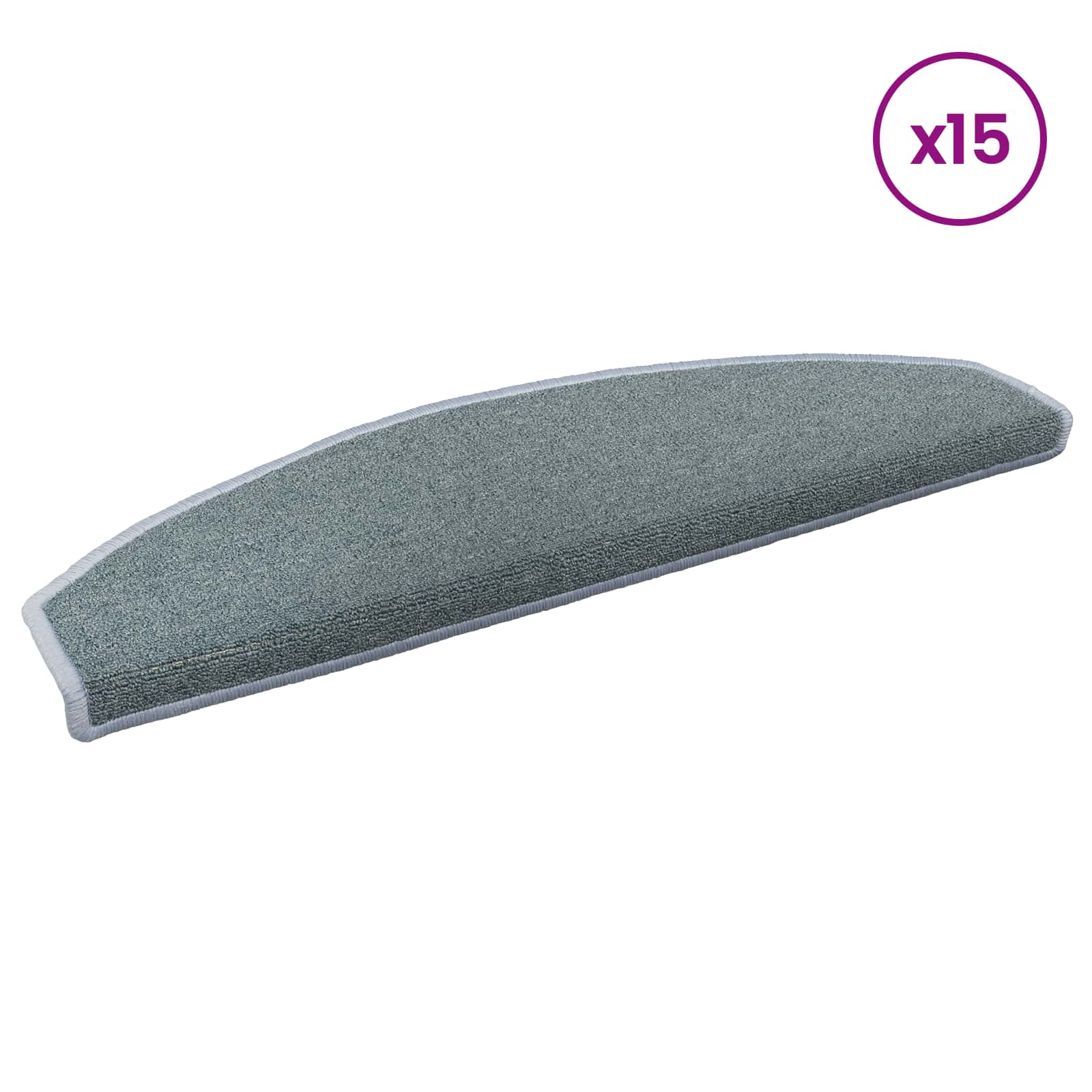 Zelfklevende Trapmatten 15 pcs Zee blauw 80 x 24,5 x 3,5 cm