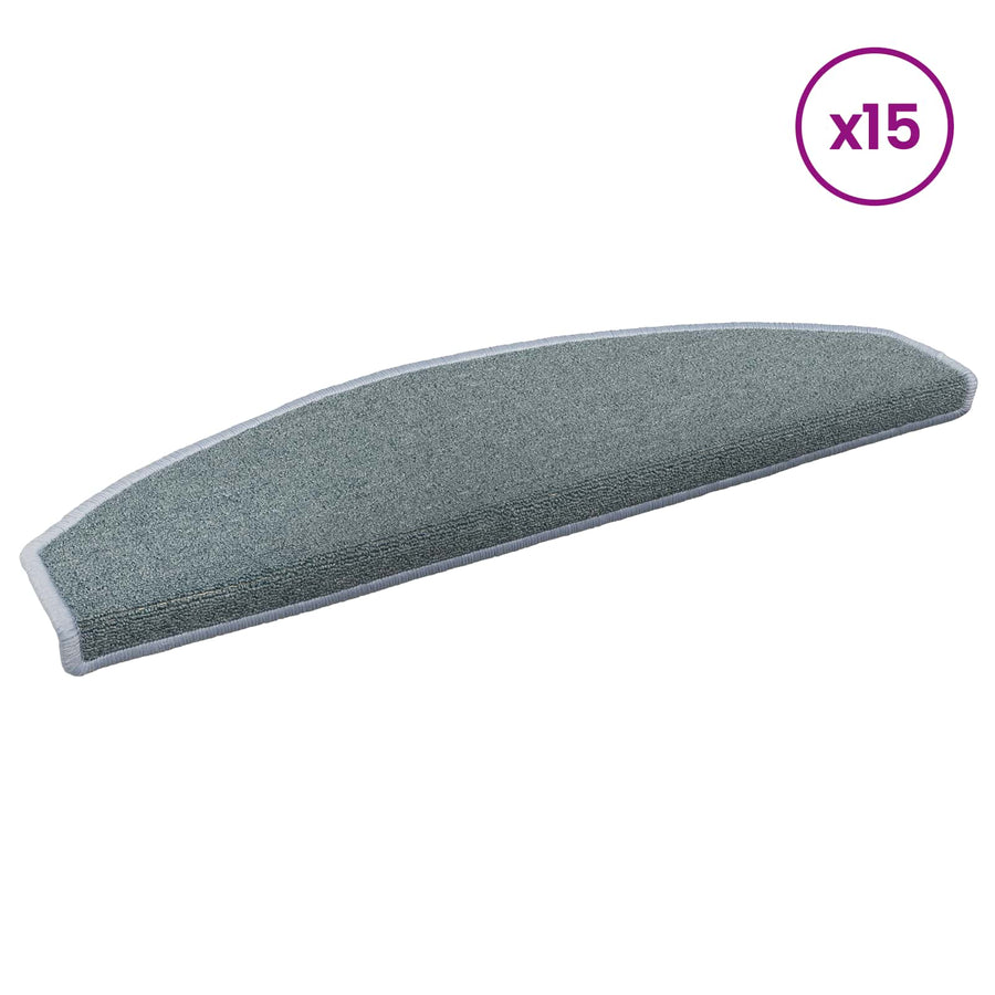 Zelfklevende Trapmatten 15 pcs Zee blauw 80 x 24,5 x 3,5 cm