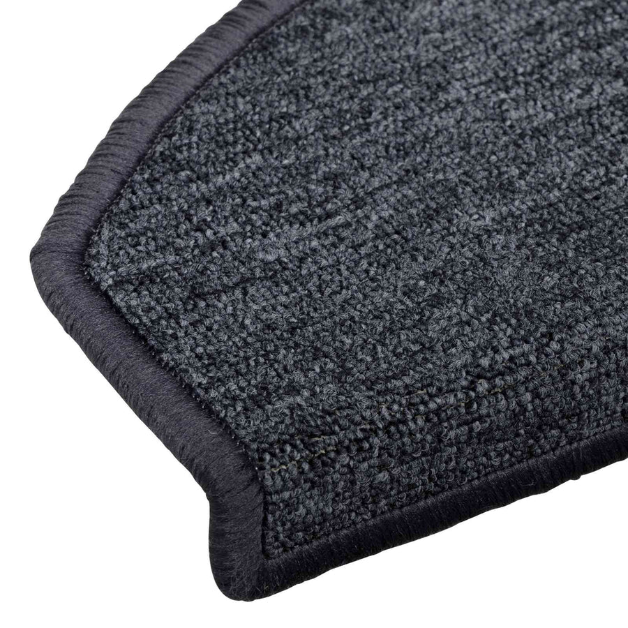 Zelfklevende Trapmatten Halfrond 15 pcs Donkergrijs en blauw