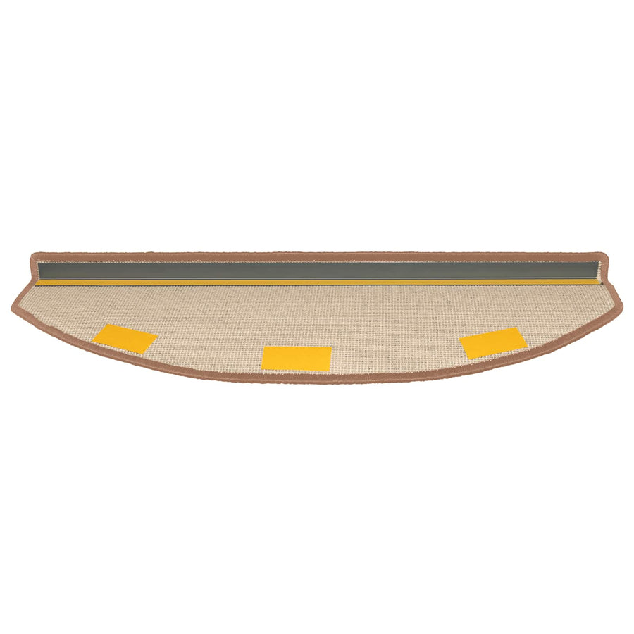 Zelfklevende Trapmatten 15 pcs Bruin 80 x 24,5 x 3,5 cm