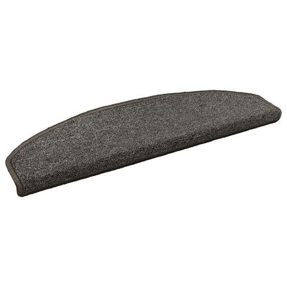 Zelfklevende Trapmatten 15 pcs Donkergrijs 80 x 24,5 x 3,5 cm