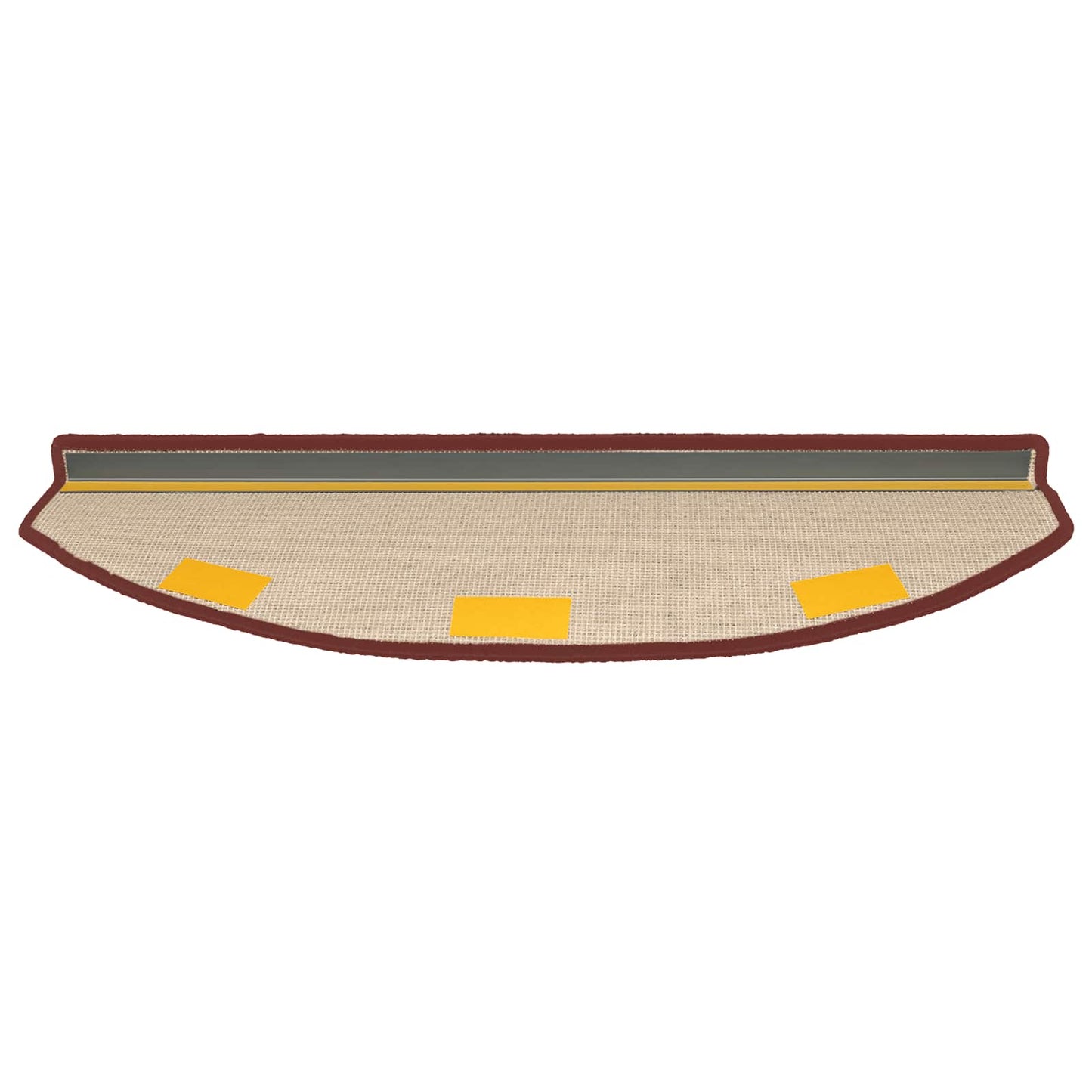 Zelfklevende Trapmatten 15 pcs Bordeaux Rood 80 x 24,5 x 3,5 cm