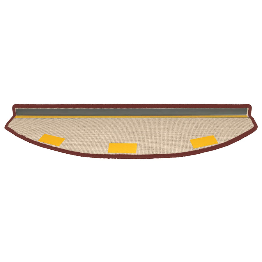 Zelfklevende Trapmatten 15 pcs Bordeaux Rood 80 x 24,5 x 3,5 cm
