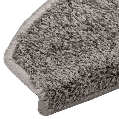 Zelfklevende Trapmatten 15 pcs Grijs 80 x 24,5 x 3,5 cm