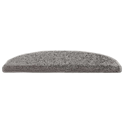 Zelfklevende Trapmatten 15 pcs Grijs 80 x 24,5 x 3,5 cm