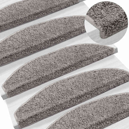 Zelfklevende Trapmatten 15 pcs Grijs 80 x 24,5 x 3,5 cm