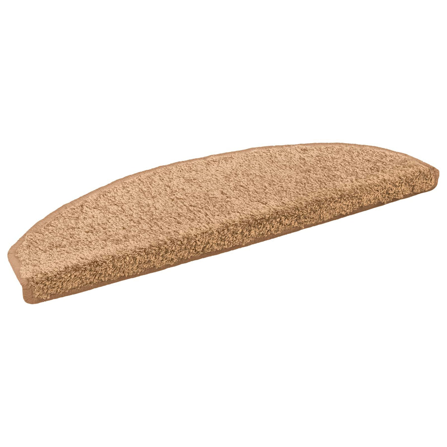 Zelfklevende Trapmatten 15 pcs Beige 80 x 24,5 x 3,5 cm