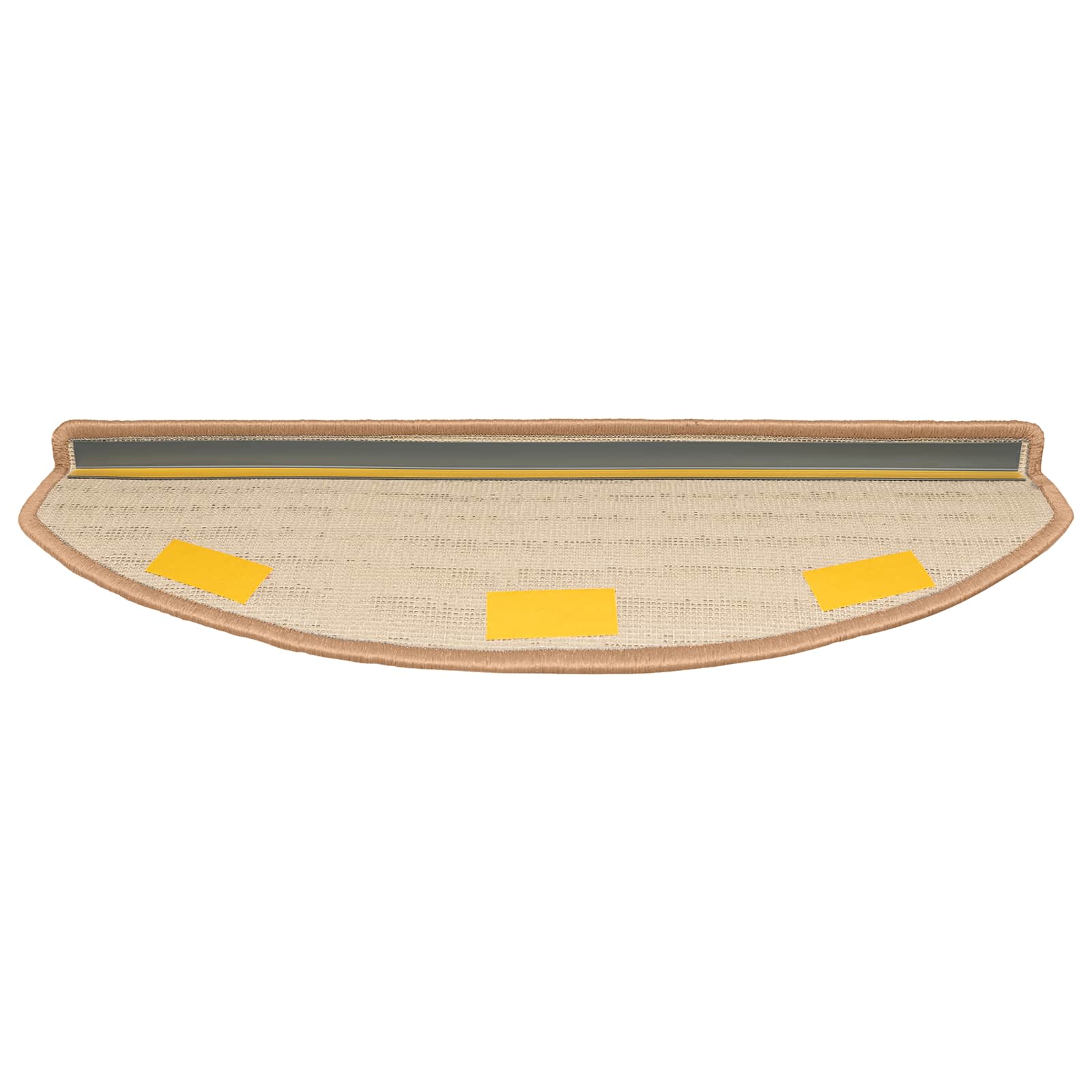 Zelfklevende Trapmatten 15 pcs Beige 80 x 24,5 x 3,5 cm
