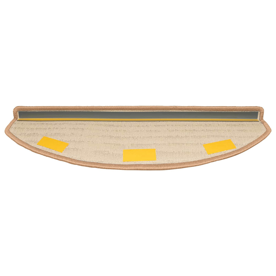 Zelfklevende Trapmatten 15 pcs Beige 80 x 24,5 x 3,5 cm
