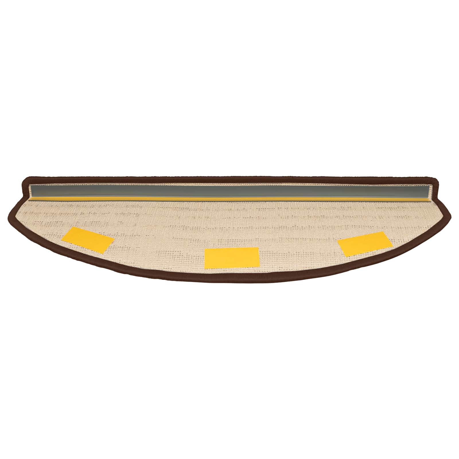 Zelfklevende Trapmatten 15 pcs Bruin 80 x 24,5 x 3,5 cm