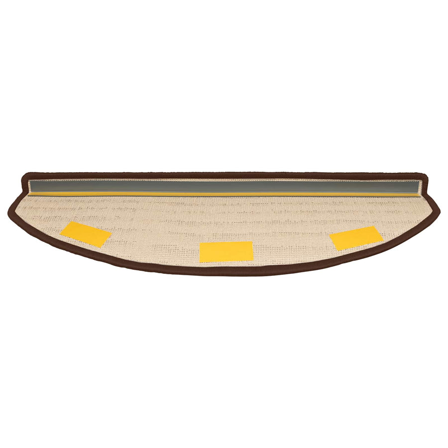 Zelfklevende Trapmatten 15 pcs Bruin 80 x 24,5 x 3,5 cm