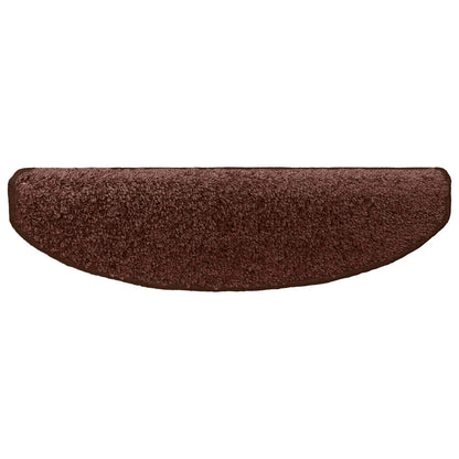 Zelfklevende Trapmatten 15 pcs Bruin 80 x 24,5 x 3,5 cm