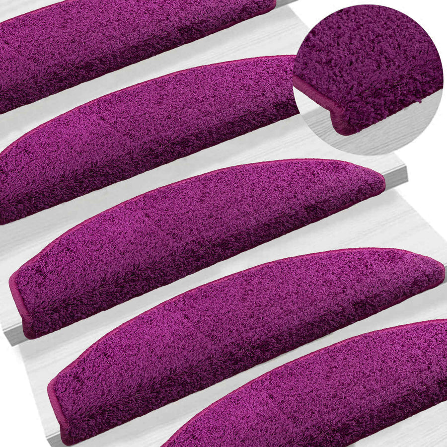 Zelfklevende Trapmatten 15 pcs Violet 80 x 24,5 x 3,5 cm