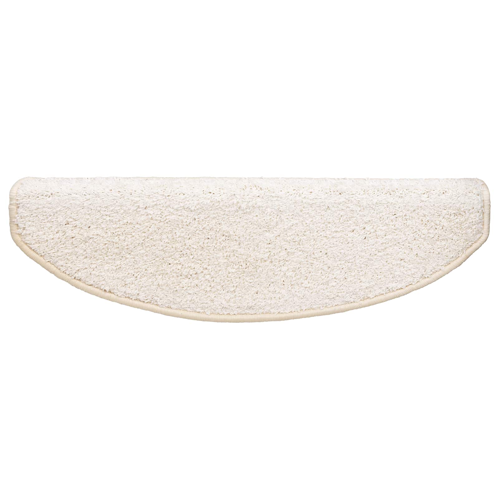 Zelfklevende Trapmatten Halfrond 15 pcs Wit 80 x 24,5 x 3,5 cm