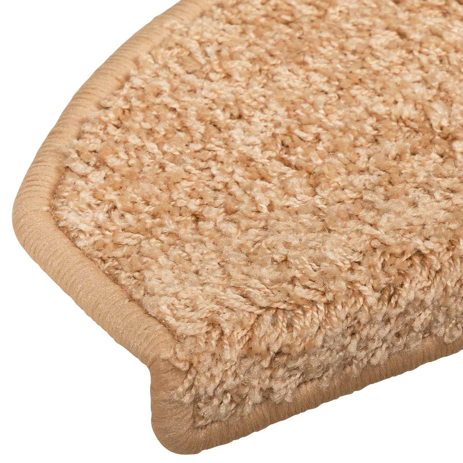 Zelfklevende Trapmatten Halfrond 15 pcs Goud 80 x 24,5 x 3,5 cm