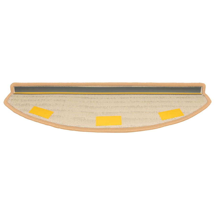 Zelfklevende Trapmatten Halfrond 15 pcs Goud 80 x 24,5 x 3,5 cm