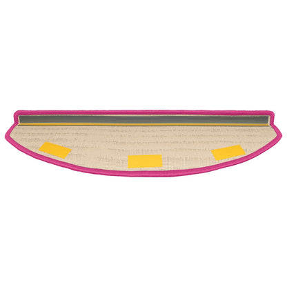 Zelfklevende Trapmatten Halfrond 15 pcs Roze 80 x 24,5 x 3,5 cm