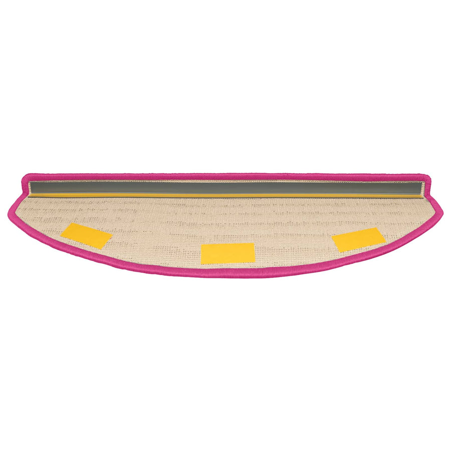 Zelfklevende Trapmatten Halfrond 15 pcs Roze 80 x 24,5 x 3,5 cm