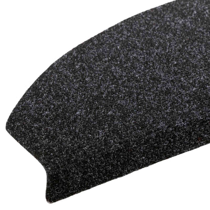 Zelfklevende Trapmatten 15 pcs Zwart 80 x 24,5 x 3,5 cm