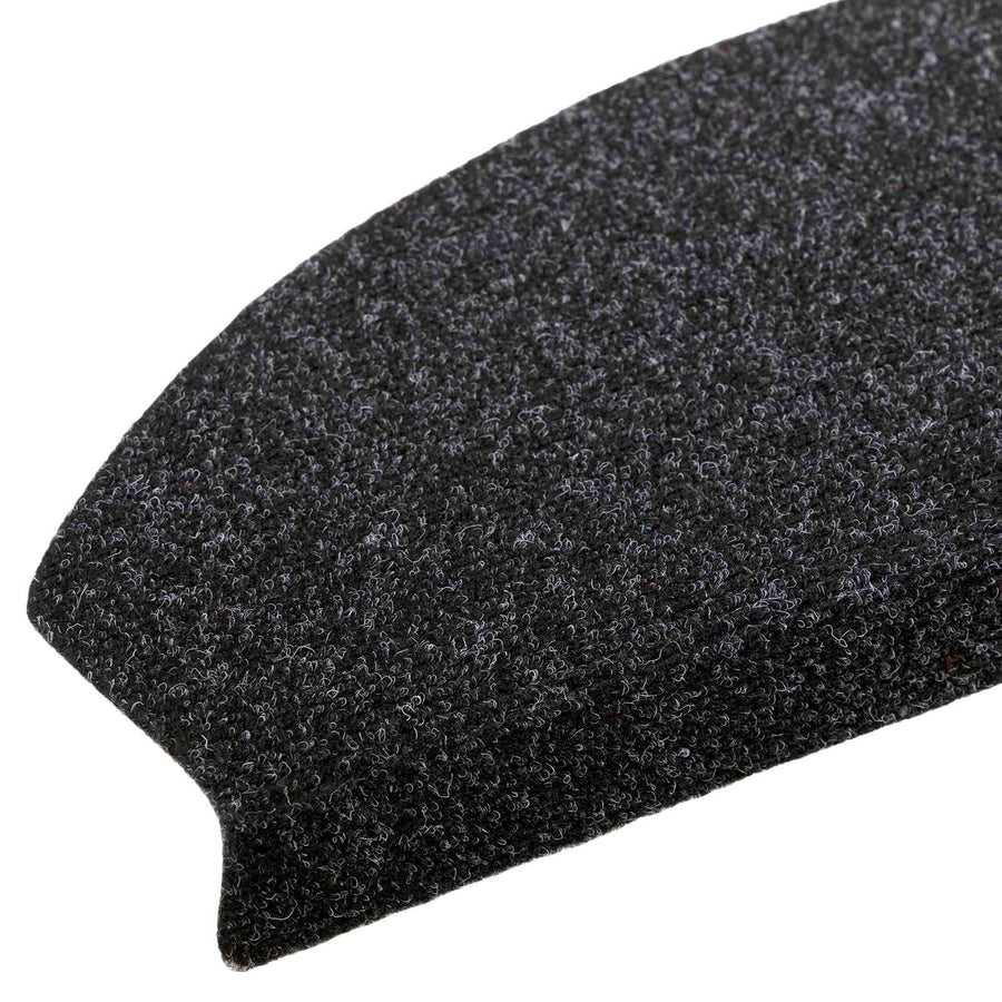 Zelfklevende Trapmatten 15 pcs Zwart 80 x 24,5 x 3,5 cm