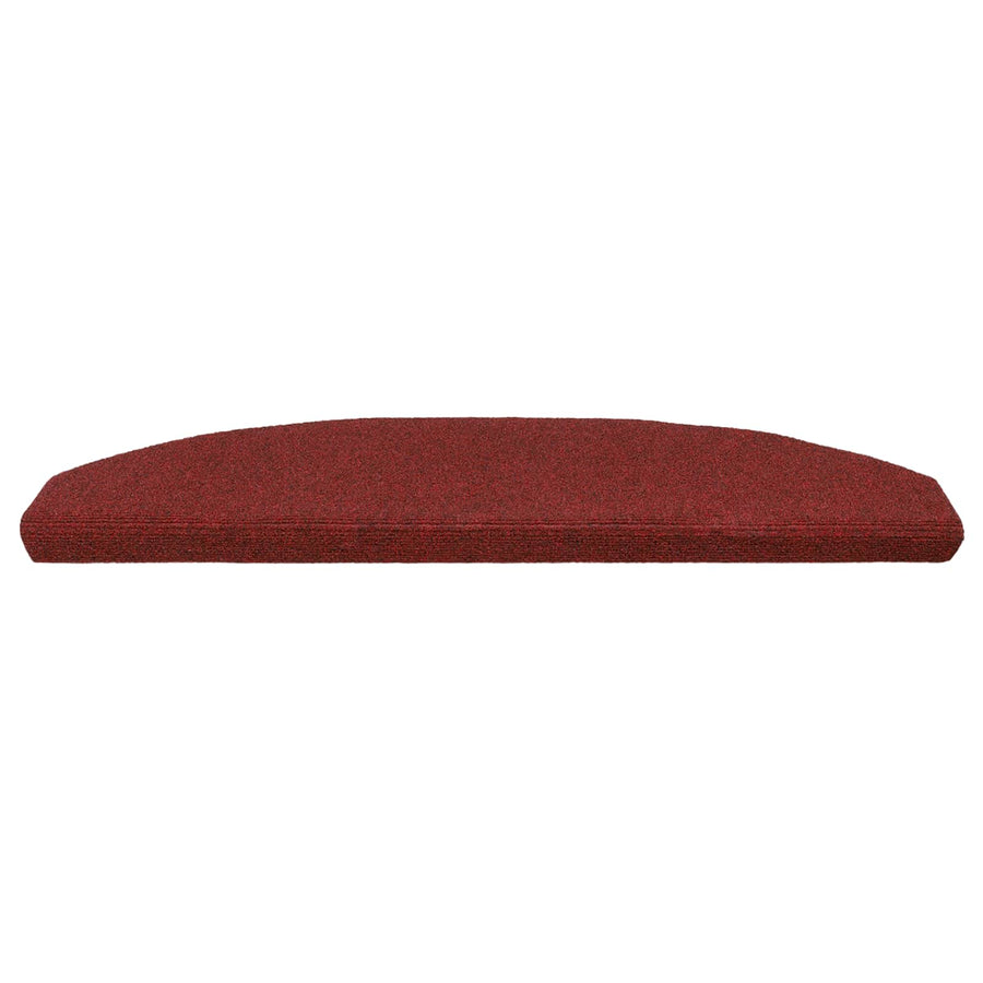 Zelfklevende Trapmatten 15 pcs Bordeaux Rood 80 x 24,5 x 3,5 cm