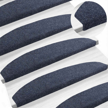 Zelfklevende Trapmatten 15 pcs Blauw 80 x 24,5 x 3,5 cm