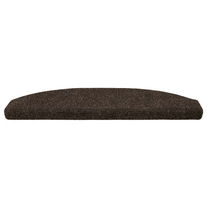 Zelfklevende Trapmatten 15 pcs Donkerbruin 80 x 24,5 x 3,5 cm