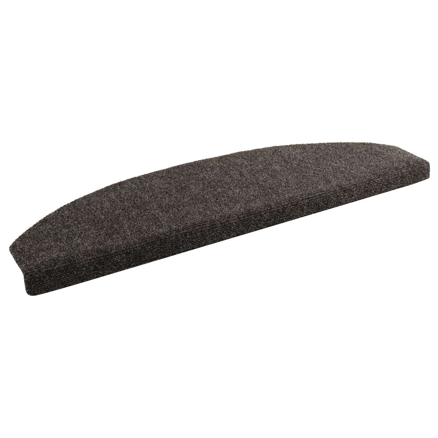 Zelfklevende Trapmatten 15 pcs Antracietkleurig Vilt - 100% PP